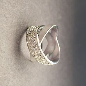 Cross-Body Crystal Ring